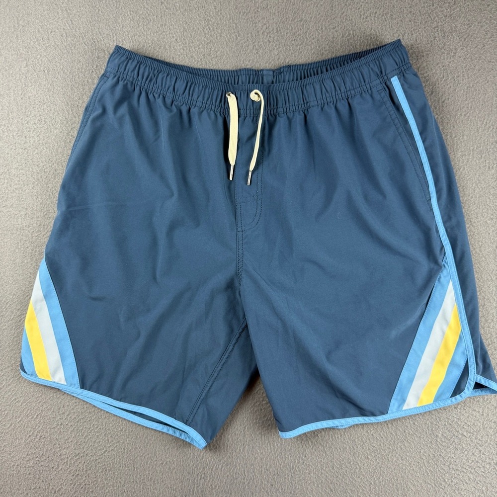 Fair Harbor Shorts Men's 2XL Blue Lined Hybrid Swim Trunks Board Shorts 7.5"